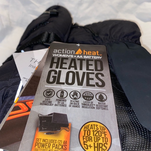 COPY - Action Heat AA BATTERY HEATED GLOVES women ONE SIZE - Picture 5 of 11